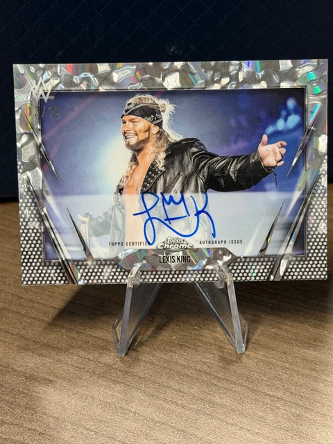 2026 Topps Chrome WWE Lexis King Image varation FDI Auto 12/12 Bookend