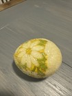 Vintage Sugar Coated Styrofoam Easter Egg With Floral Design — photo 3