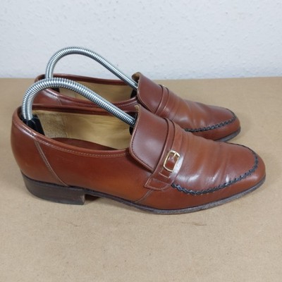 Joseph Cheaney braune Leder Halbschuhe Slipper Poole Schuhe Gr. UK 7 gebraucht 