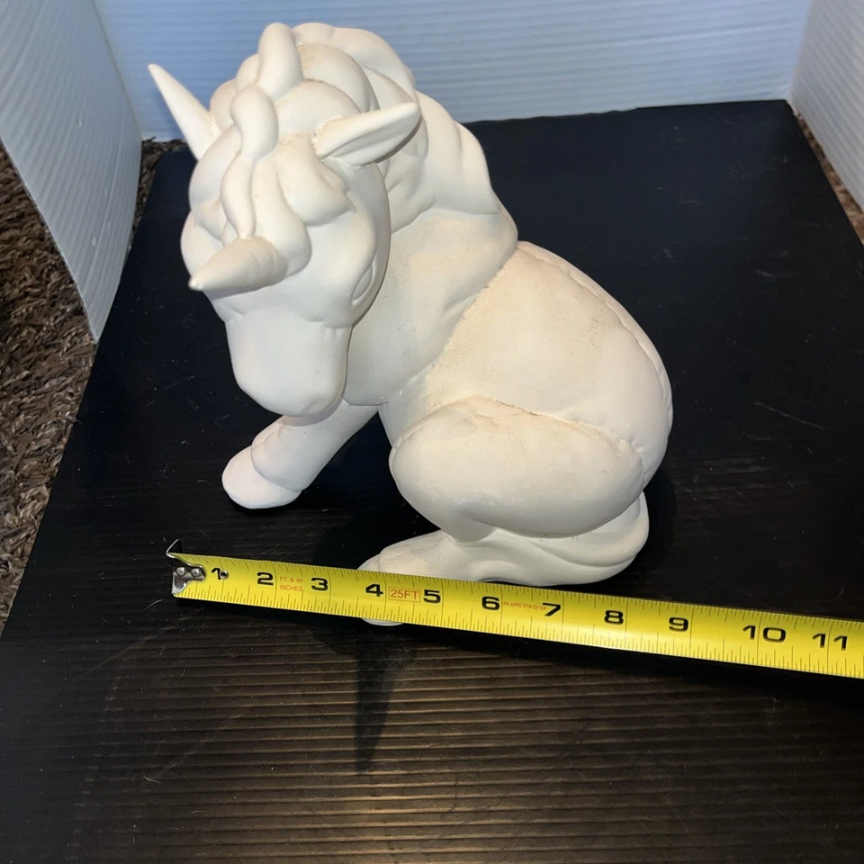 Unicorn ~ Ceramic Bisque Ready to Paint 9” X 9” - Image 2 of 4