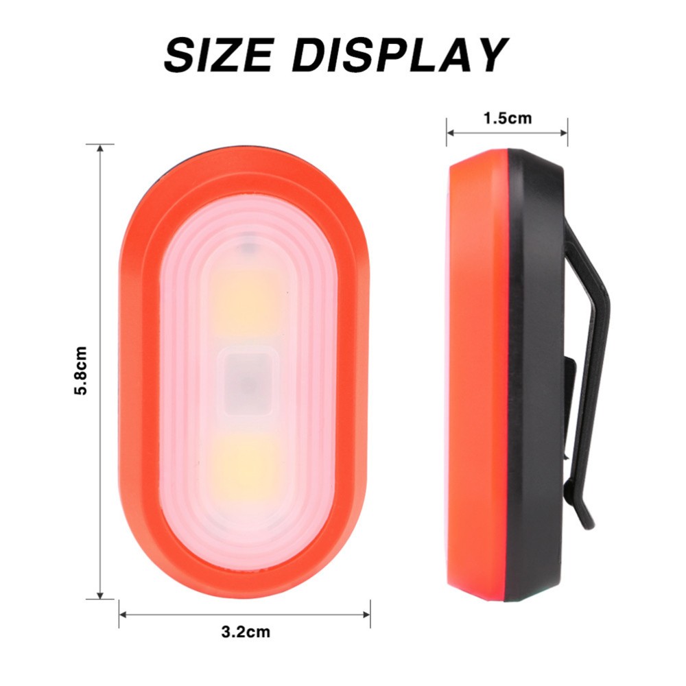 4 PCS Running Light Clip On Jogging Lights Night Led Runners Reflective Gear
