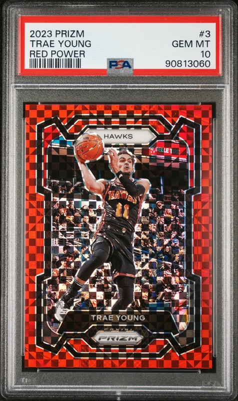2023 Panini Prizm Trae Young #3 Red Power PSA 10