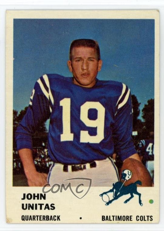 1961 Fleer Johnny Unitas John Unitas #30 HOF l3t