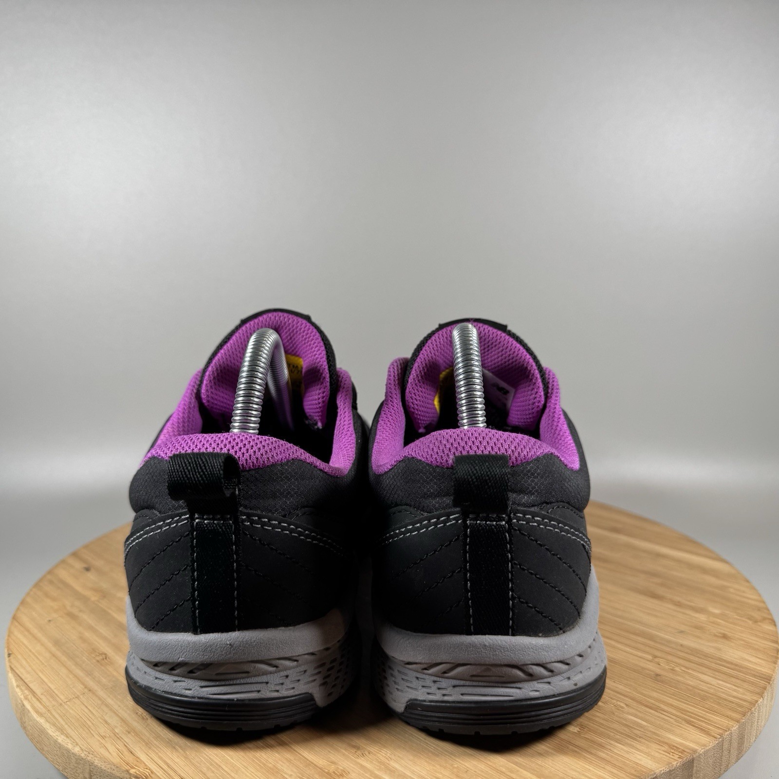 New Balance 412v1 WID412P1 Black Purple Alloy Toe Work Shoes Women's Size 8.5 B thumbnail 4
