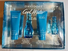 Cool Water for Women 4 Piece Gift Set - 1.7 Oz Eau De Toilette Spray, 0.5 Oz