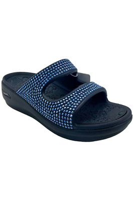 Skechers Women's Foamies Arch Fit Ascend Summer Glitz Navy