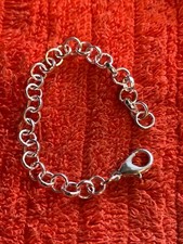 Baby, Toddler, Child's 5.3" Silver Plated 6mm Charm Bracelet