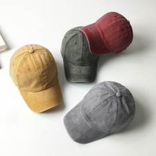 Women Retro Men Short Brim Caps Golf Trucker Hats Solid Stylish Baseball Cap