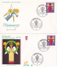 Berlin, FDC nr 416 i 417, po 2 różne FDC