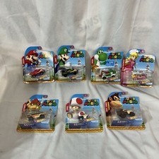 Mario Bros Hot wheels Character, Cars, Set 1-7 Lot  