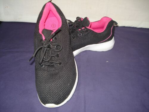 ACTIONFLEX DAMEN SCHWARZ MIT ROSA BORTE NETZ SCHNÜRSCHUHE GRÖSSE 6 - Bild 14 von 18