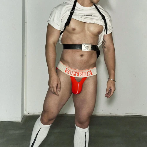 Mens Waistband Jock Strap Sexy Tanga Jockstrap Cotton Pouch Underwear Briefs AU - Picture 5 of 17