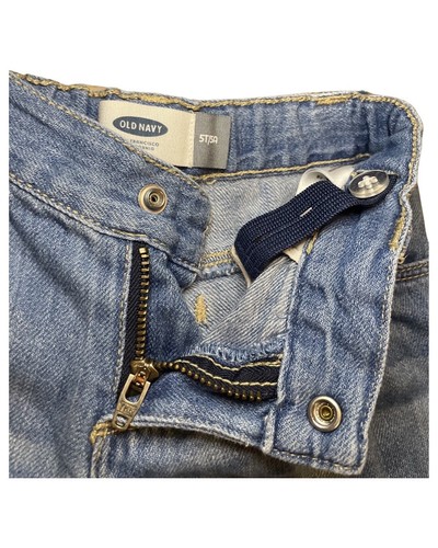 Old NavyToddler Girls size 5T Adjustable Waistband Medium Denim Wash Jean Shorts - Picture 5 of 6