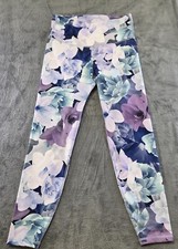 Old Navy Active Go Dry Athletic Capri Leggings Women Medium Multi Floral Pull On