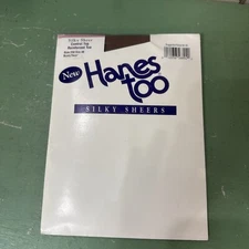 HANES TOO SILKY SHEERS  SIZE AB. BARELY THERE COLOR PANTYHOSE