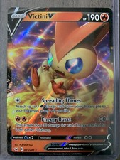 Victini V 025/202 - Pokemon SWSH01 Sword & Shield Base - Ultra Rare MINT Card