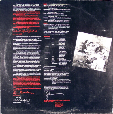 クラシック CD Dallas Jazz Orchestra - Fat Mamma's Revenge 1984 LP Not On