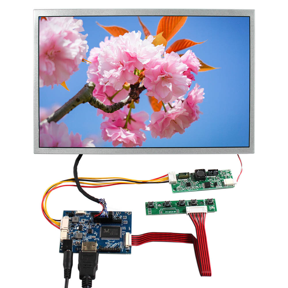HD Audio LVDs Board and 12.1 inch 1280x800 650nit TN 20pin WLED LCD Screen