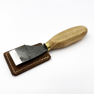 Hand-Forged Straight Leather Skiving Knife   Sharpened Tool for Leathercraft.