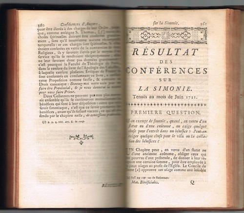 Conférences Ecclésiastiques du Diocèse d'Angers en 1720 & 1721 & La SIDONIE 1768 - Picture 11 of 12