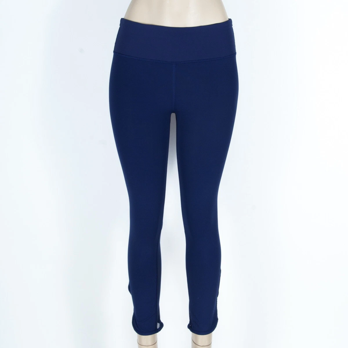 Lululemon Leggings Mesh Calves w Cutouts 3 Pockets Blue 4