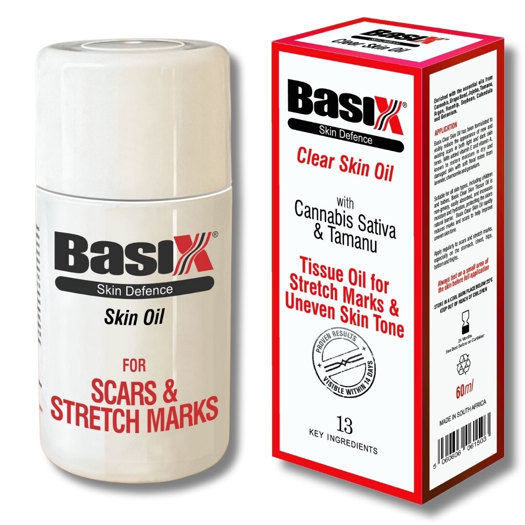 BASIX SKIN DEFENCE CLEAR SKIN OIL - Fades Scars Stretch Marks Uneven Skin Tone