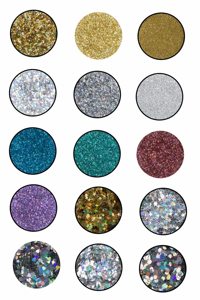 Eulenspiegel Juwel-Glitter Holographischer Glitzer 2 g und 6 g mit Spiegeleffekt