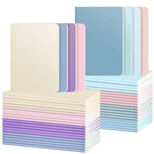 Ddaowanx 48 Pack Colorful Notebooks, Journals in Bulk, Lined Paper Sketchbook...