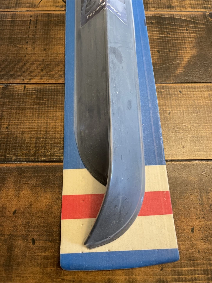 Protetores de chuva 2 peças viseira de ventilação de janela para Ford Van 75-89 NOS preto - Imagem 4 de 4