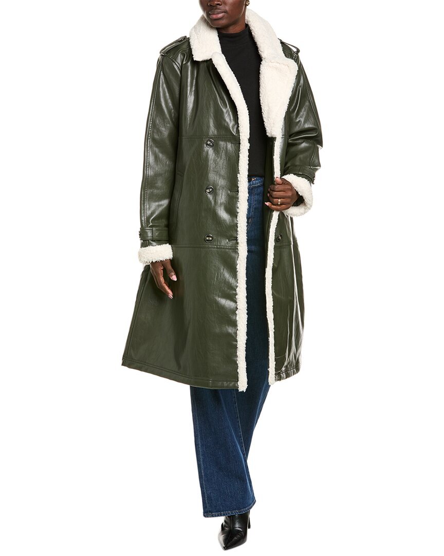 Женское пальто с вырезанным воротником Kenneth Cole M