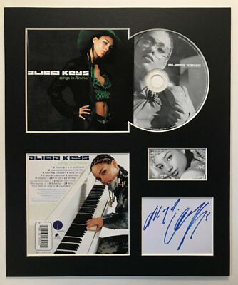 ALICIA KEYS - Signed Autographed - SONGS IN A MINOR - Album Display