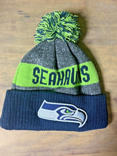 Seattle Seahawks New Era NFL Cuffed Beanie Knit Winter Cap Hat One Size