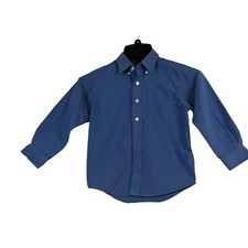 George boys long sleeve dress shirt, color blue, size xs 4/5 , button down