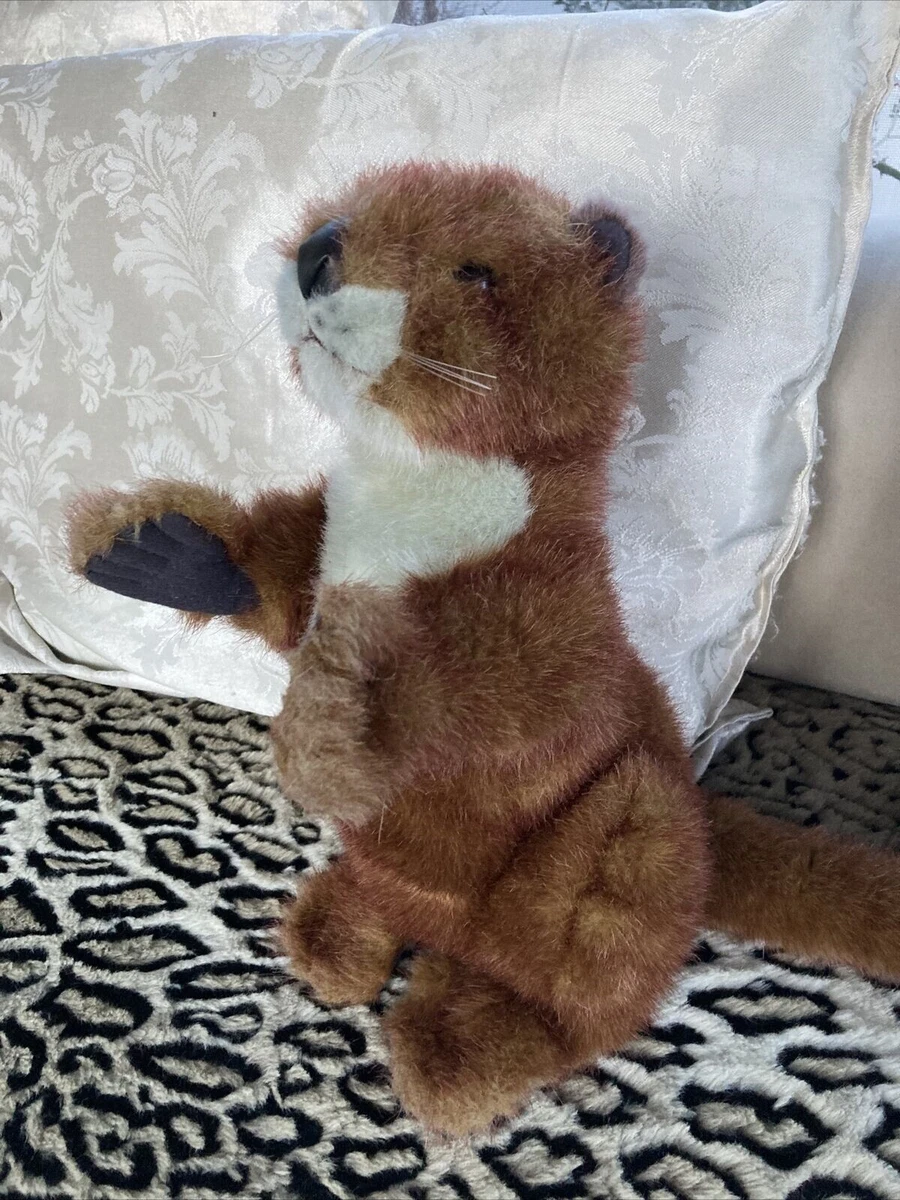 Vintage 1989 Applause Stuffed Muskrat 23 Inches Long Including Tail