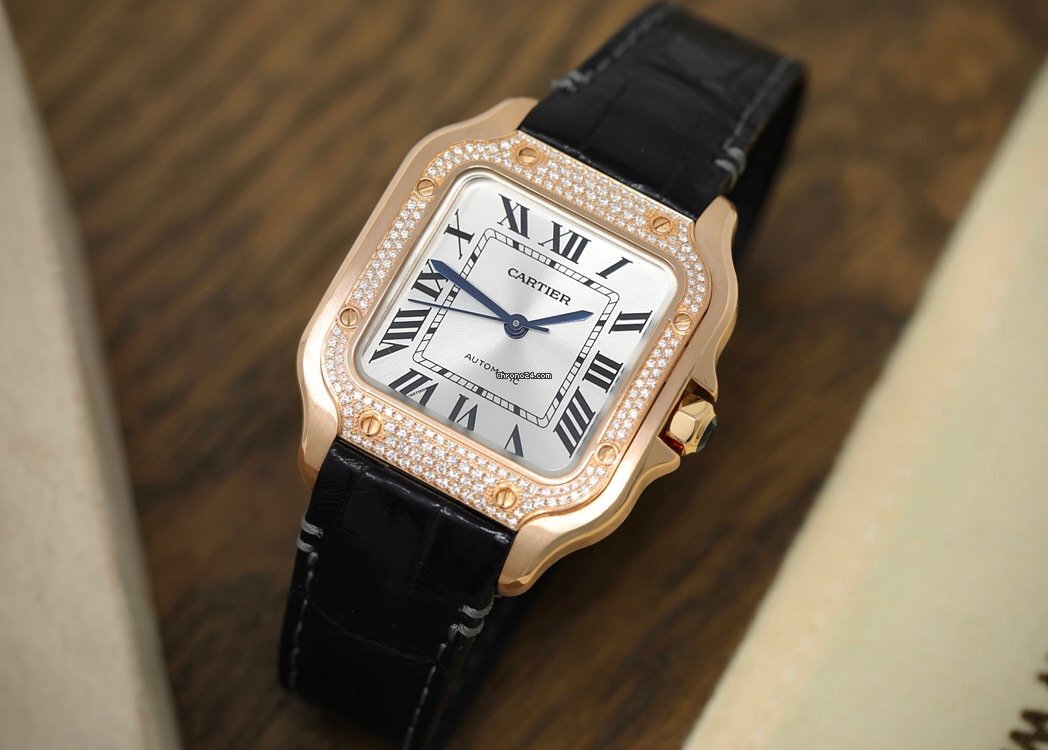 Cartier Santos Ref. WJSA0012 Diamond Rose