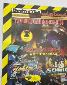 Vintage Sega Saturn Tommo E3 Retail Press Ad Promo Flyer Wall Art Mini Poster