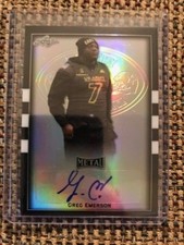 GREG EMERSON Tennessee 2018 Leaf Army All-American Black Metal AUTO 15/15