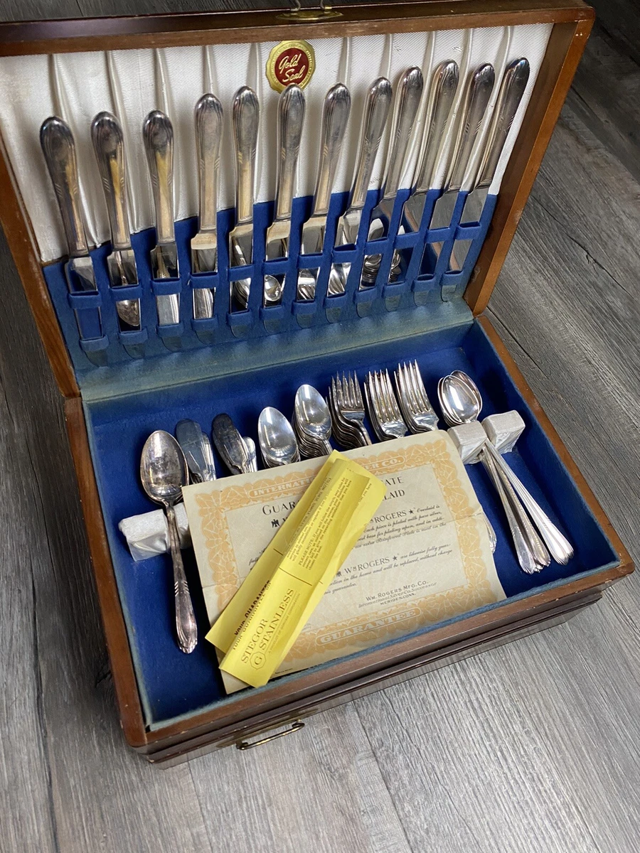 Wm. Rogers & Son 1900-1940 Antique US Silver-Plated Flatware Sets