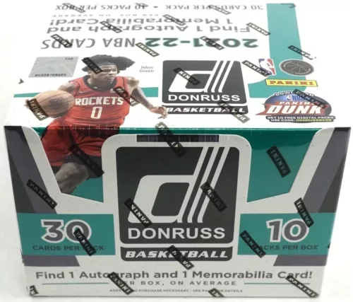 2021-22 Panini Donruss Basketball Factory Sealed 10 Pack Hobby Box