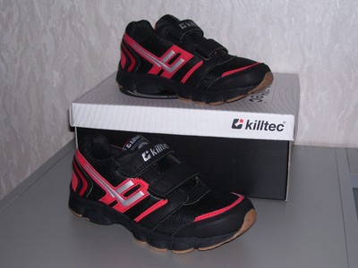 Killtec Fizzy Schuhe Sportschuhe Klettverschluss schwarz rot EUR 28 neu