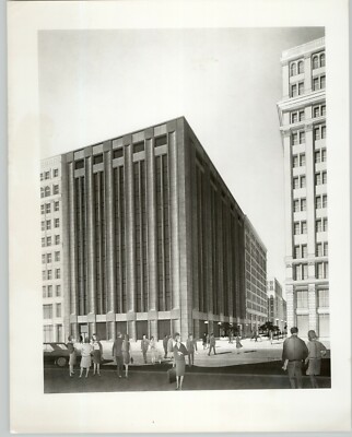 ANDRÉ & BELLA MEYER HALL OF PHYSICS @ NYU NYC 1960s Architectural Rendering