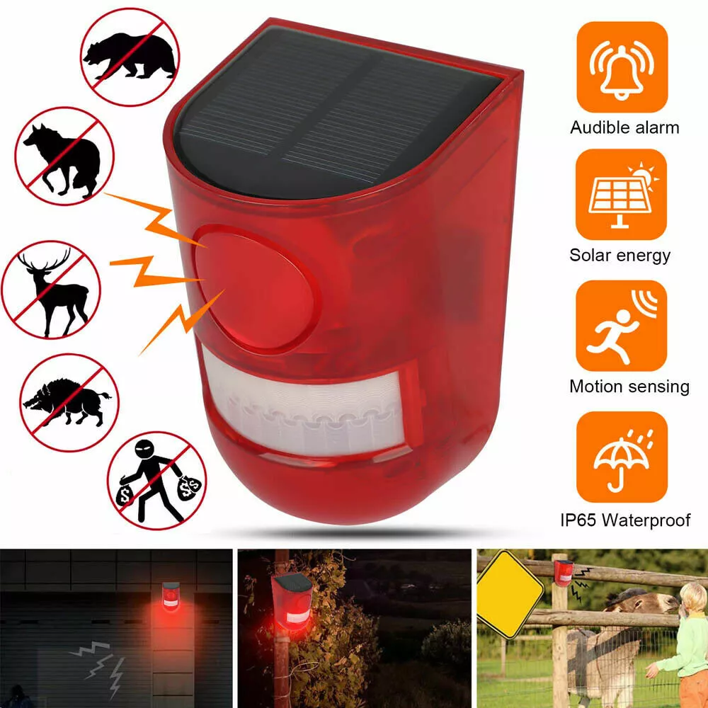 Solar 2024 alarm lamp