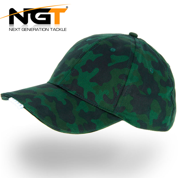 NGT Camo Baseball Cap With LED Lights 