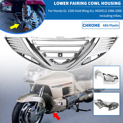 Chrome Front Lower Fairing Cowl Housing For Honda Goldwing 1500