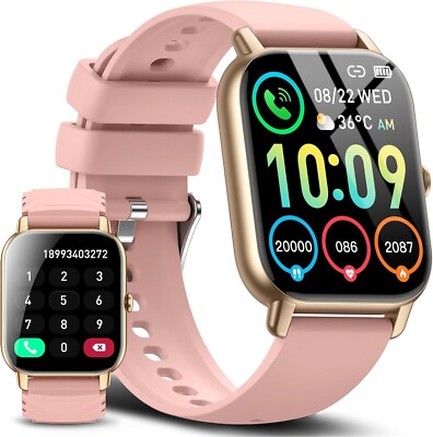 2024 Smartwatch HD Fitness Uhr Damen mit Always-On HD Tracker
