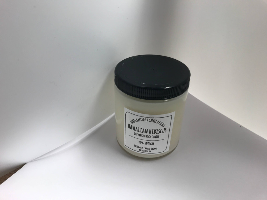 Гавайская соевая свеча с гибискусом, 8 унций
