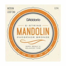 D'Addario EJ74 Medium Gauge 11-40 Phosphor Bronze Mandolin Strings
