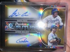 2022 Bowman Franchise Futures Gold Dual Auto - Gavin Cross/ Cayden Wallace /50