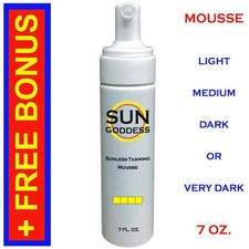SUN GODDESS - Sunless Self Tanning Mousse - 7 oz  Mitt, Gloves  Tanner Best 