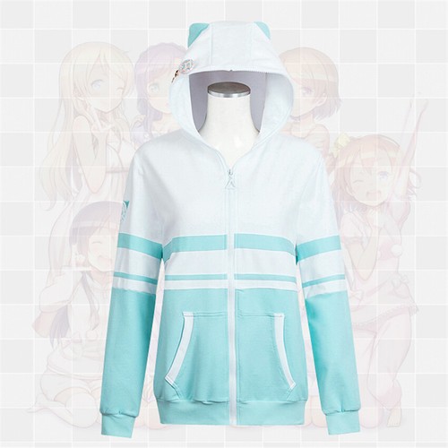 Anime Women Printed Hoodie Zip Sweatshirt Jacket Coat Cosplay Fit For LoveLive! - Picture 12 of 21